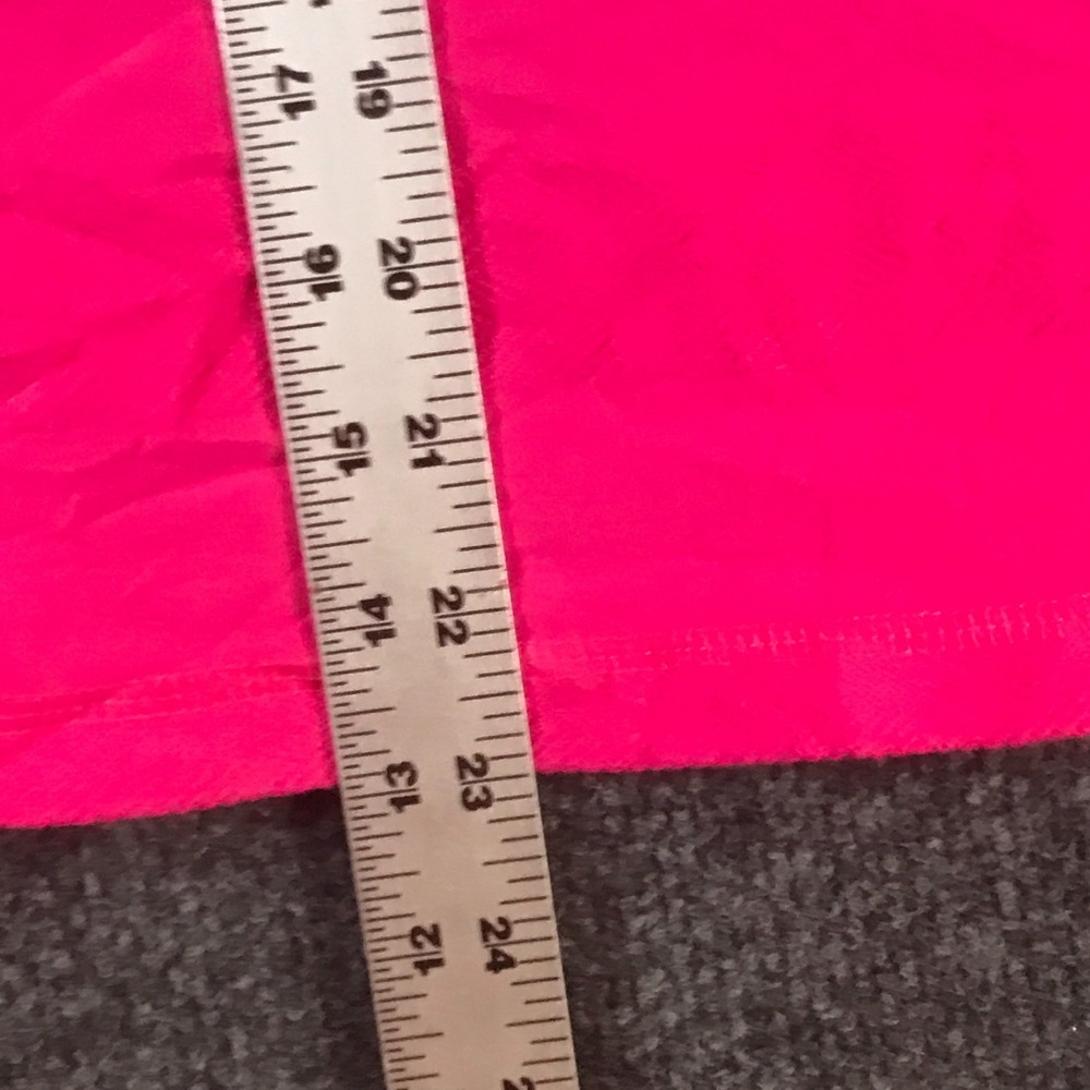 Talbots Hello Saturday Top Womens Small Petite Hot Pink Cotton 3/4 Sleeve Modern - Picture 8 of 9